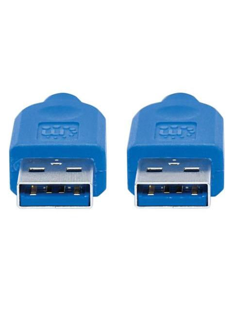 MANHATTAN CABLE USB A MACHO - USB A MACHO 1.8 METROS AZUL - Imagen 3
