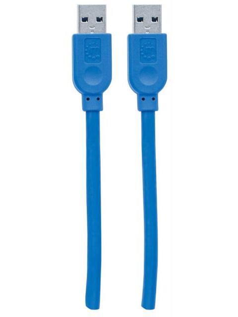MANHATTAN CABLE USB A MACHO - USB A MACHO 1.8 METROS AZUL - Imagen 4