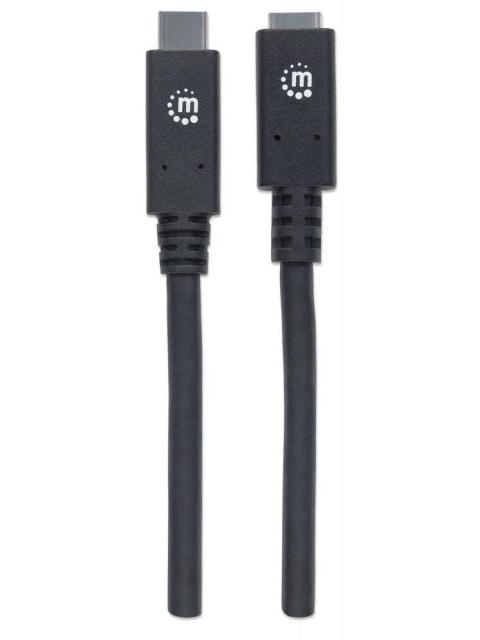 MANHATTAN CABLE USB C MACHO - USB C HEMBRA 50CM NEGRO - Imagen 6