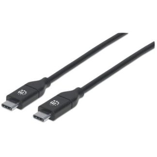MANHATTAN CABLE USB-C MACHO - USB-C MACHO 2 METROS