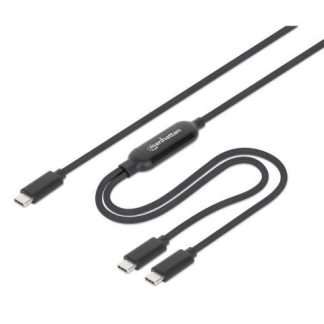 MANHATTAN CABLE USB-C MACHO - USB-C MACHO 2 METROS