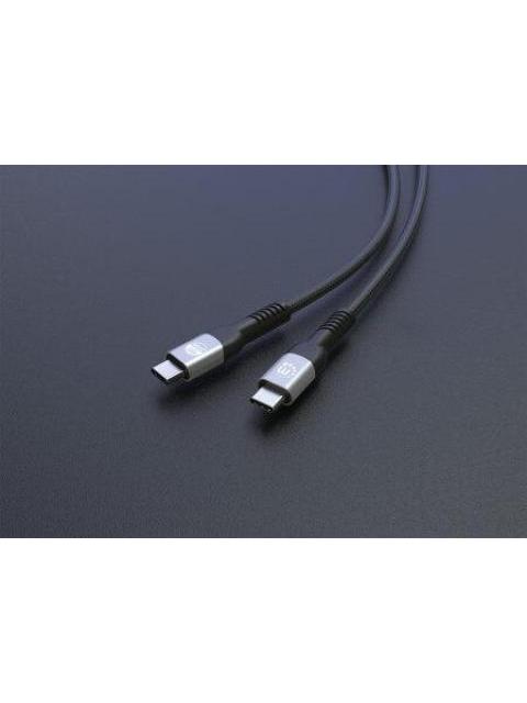 MANHATTAN CABLE USB-C MACHO - USB-C MACHO 2 METROS NEGRO - Imagen 5