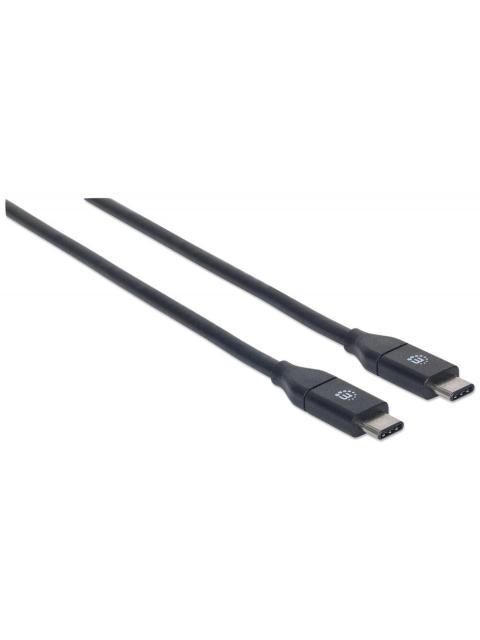 MANHATTAN CABLE USB C MACHO - USB C MACHO 50CM NEGRO - Imagen 2