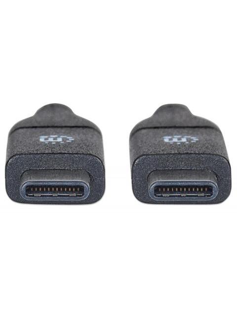 MANHATTAN CABLE USB C MACHO - USB C MACHO 50CM NEGRO - Imagen 3