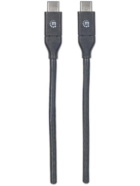 MANHATTAN CABLE USB C MACHO - USB C MACHO 50CM NEGRO - Imagen 4