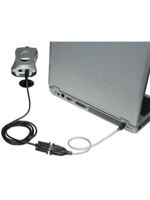 MANHATTAN CABLE USB MACHO - DB9 MACHO 45CM PLATA - Imagen 5