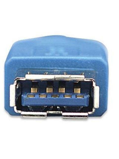 MANHATTAN CABLE USB MACHO - USB HEMBRA 2 METROS AZUL - Imagen 3