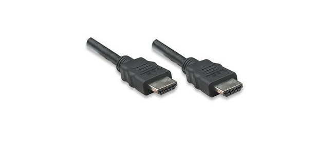 MANHATTAN CABLE HDMI DE ALTA VELOCIDAD CON CANAL ETHERNET HDMI MACHO - HDMI MACHO 4K 30HZ 5 METROS NEGRO