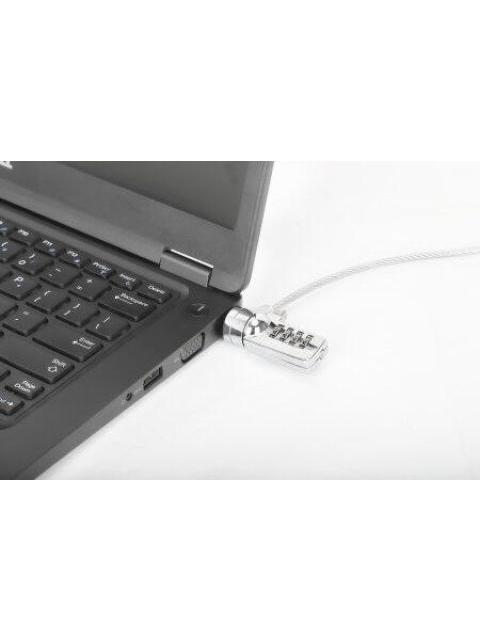 MANHATTAN CANDADO DE COMBINACION PARA LAPTOP 2 METROS PLATA - Imagen 3