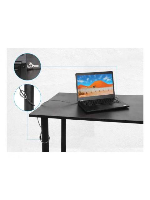 MANHATTAN CANDADO DE LLAVE PARA LAPTOP 440509 1.5 METROS NEGRO - Imagen 3