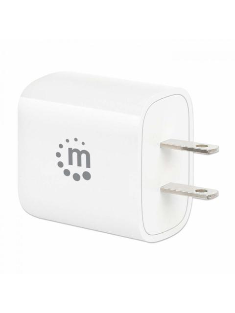 MANHATTAN CARGADOR DE PARED 20W 1X USB 3.0 1X USB C BLANCO - Imagen 6