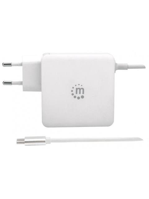 MANHATTAN CARGADOR DE PARED UNIVERSAL 60W USB C 1X USB A BLANCO - Imagen 3