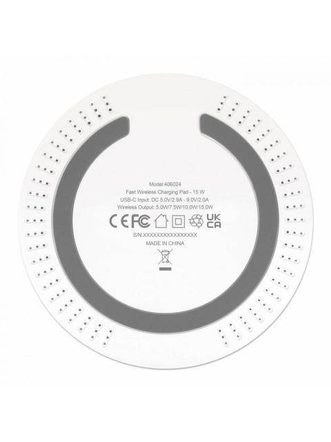 MANHATTAN CARGADOR INALAMBRICO 406024 15W 1X USB-C BLANCO - Imagen 6