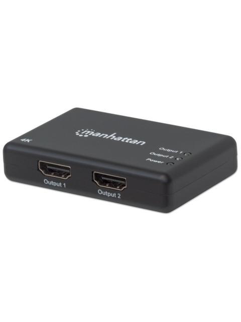 MANHATTAN DIVISOR DE VIDEO HDMI 2X HDMI NEGRO
