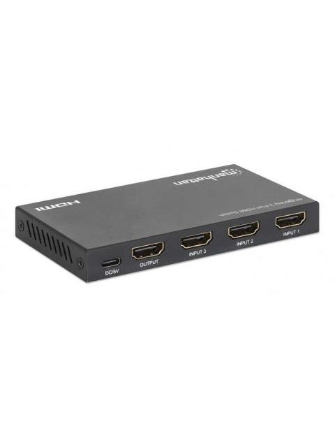 MANHATTAN DIVISOR DE VIDEO HDMI 3X HDMI 3840X2160 4K - Imagen 7