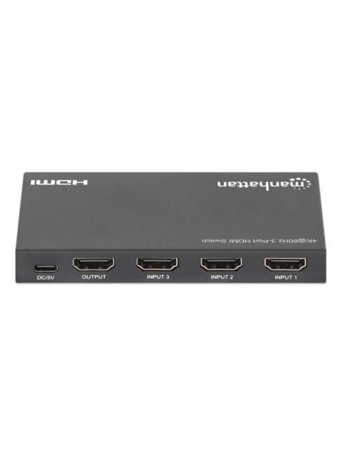 MANHATTAN DIVISOR DE VIDEO HDMI 3X HDMI 3840X2160 4K - Imagen 8