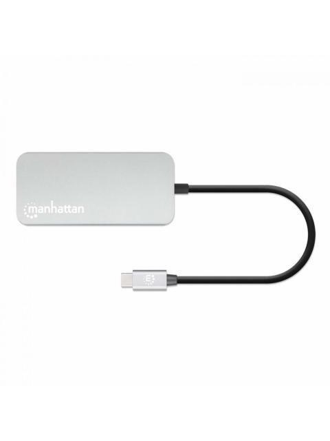 MANHATTAN DOCKING STATION 130615 USB C 3X USB 1X USB C 1X HDMI 1X RJ-45 1X SD 1X MICRO SD GRIS - Imagen 3