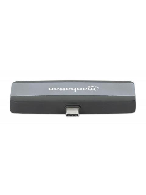 MANHATTAN DOCKING STATION 190404 USB C 1X USB 1X USB C PD 1X HDMI 1X 3.5MM GRIS - Imagen 2