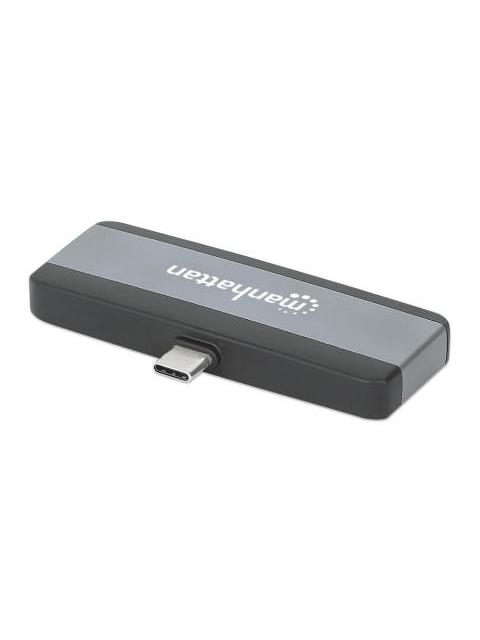 MANHATTAN DOCKING STATION 190404 USB C 1X USB 1X USB C PD 1X HDMI 1X 3.5MM GRIS - Imagen 5