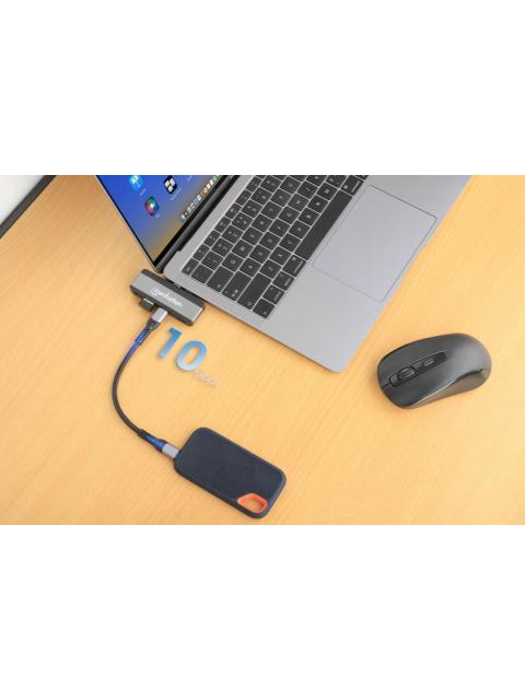 MANHATTAN DOCKING STATION 190404 USB C 1X USB 1X USB C PD 1X HDMI 1X 3.5MM GRIS - Imagen 7