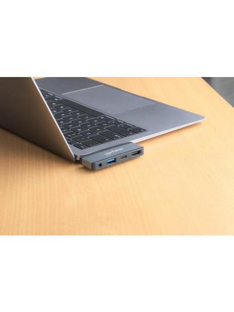 MANHATTAN DOCKING STATION 190404 USB C 1X USB 1X USB C PD 1X HDMI 1X 3.5MM GRIS - Imagen 8