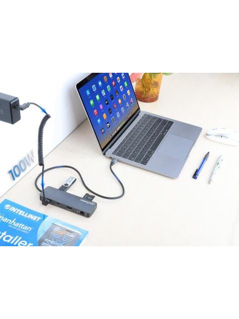 MANHATTAN DOCKING STATION 190459 USB-C 2 X USB-C 3.0 3 X USB-A 3.0 1 X HDMI 1 X RJ-45 MICROSD-SD - Imagen 8