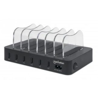 MANHATTAN ESTACION DE CARGA 102254 6X USB A NEGRO