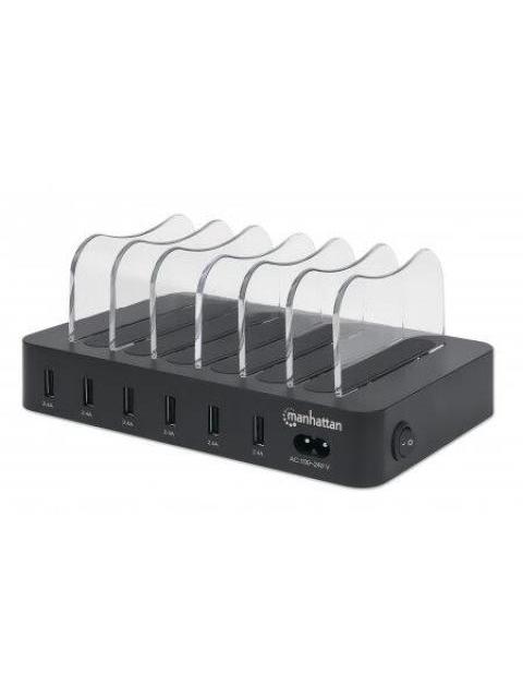 MANHATTAN ESTACION DE CARGA 102254 6X USB A NEGRO
