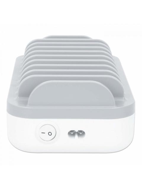 MANHATTAN ESTACION DE CARGA 180856 7X USB A 3X USB C BLANCO-GRIS - Imagen 5