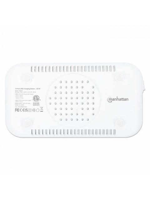 MANHATTAN ESTACION DE CARGA 180856 7X USB A 3X USB C BLANCO-GRIS - Imagen 7