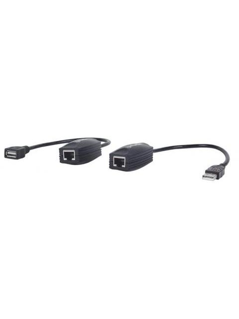 MANHATTAN EXTENSOR DE LINEA USB USB A Y RJ45 MACHO-HEMBRA HASTA 60M - Imagen 2