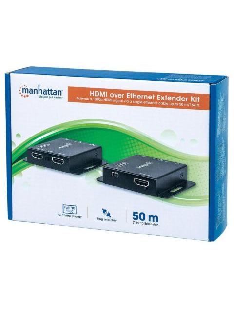 MANHATTAN EXTENSOR HDMI DE 3 PUERTOS 207461 1920 X 1200 PIXELES 1X RJ-45 - Imagen 3