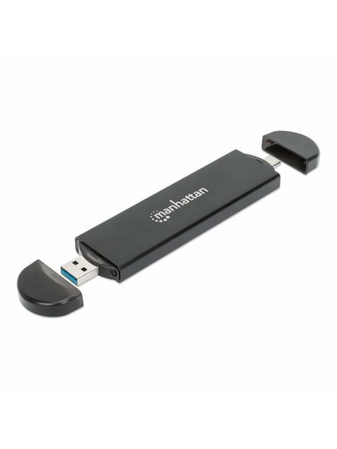 MANHATTAN GABINETE DE SSD M.2 USB-A-USB-C NEGRO - Imagen 2