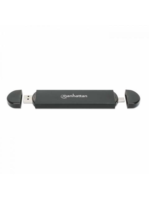 MANHATTAN GABINETE DE SSD M.2 USB-A-USB-C NEGRO - Imagen 3