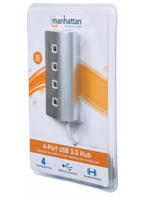 MANHATTAN HUB USB A 3.1 MACHO - 4X USB A 3.0 HEMBRA 5000 MBIT-S BLANCO - Imagen 5