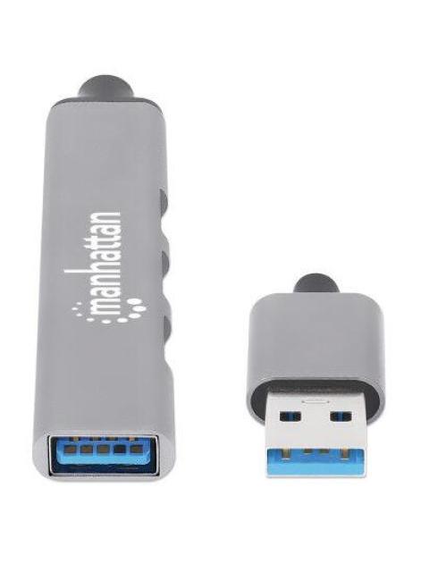MANHATTAN HUB USB A 3.2 DE 3 PUERTOS 5000 MBIT-S GRIS - Imagen 6