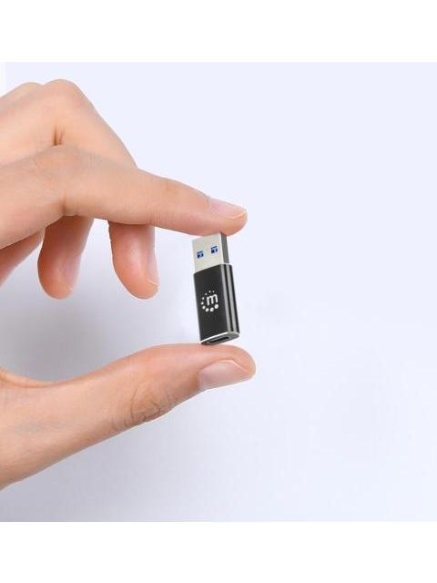 MANHATTAN HUB USB-A MACHO 1X USB-C 5 GBIT-S NEGRO - Imagen 3