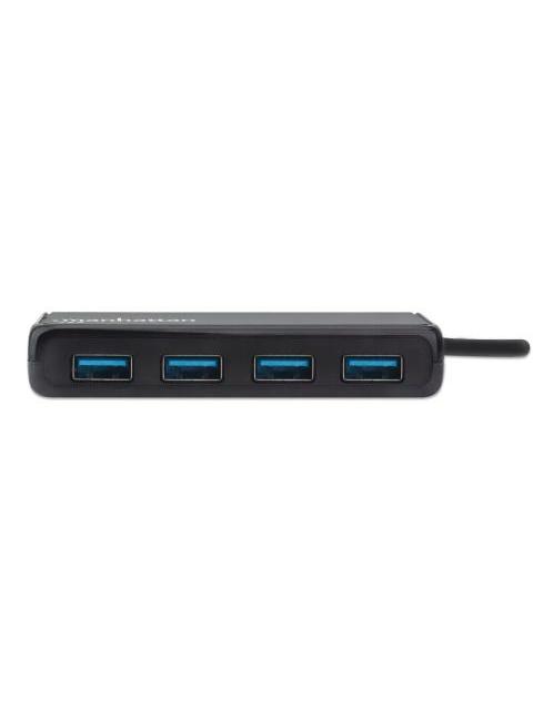 MANHATTAN HUB USB-C 3.2 MACHO - 4X USB 3.2 HEMBRA 5000 MBIT-S NEGRO - Imagen 4
