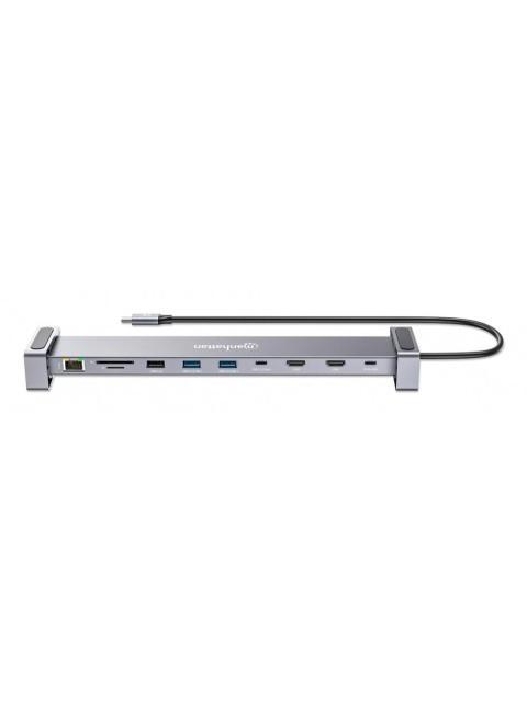 MANHATTAN HUB USB-C - DISPLAYPORT HDMI USB-A 3.0 USB-C 5 GBIT-S - Imagen 4