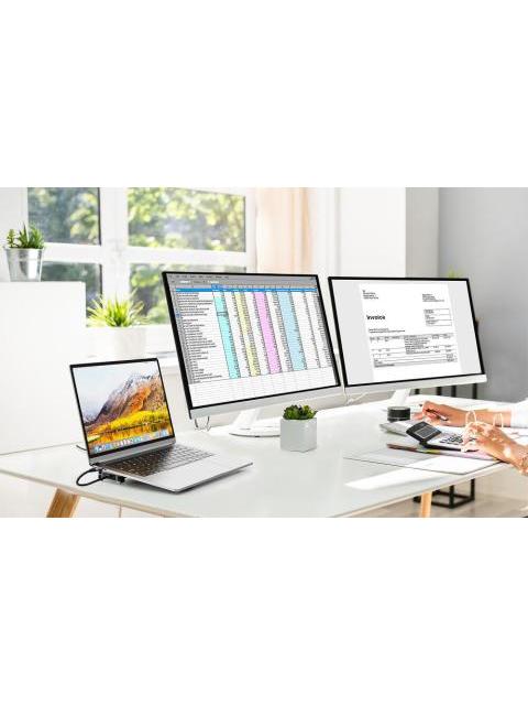 MANHATTAN HUB USB-C - DISPLAYPORT HDMI USB-A 3.0 USB-C 5 GBIT-S - Imagen 6