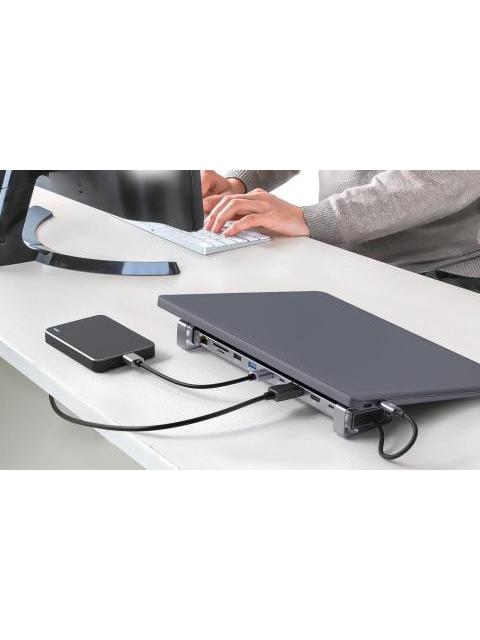 MANHATTAN HUB USB-C - DISPLAYPORT HDMI USB-A 3.0 USB-C 5 GBIT-S - Imagen 7