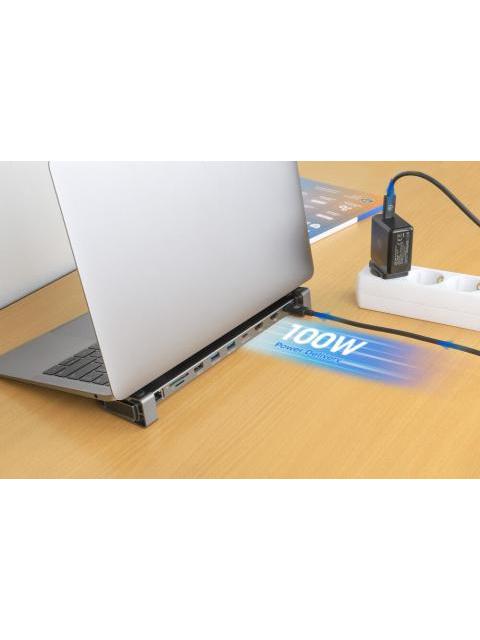 MANHATTAN HUB USB-C - DISPLAYPORT HDMI USB-A 3.0 USB-C 5 GBIT-S - Imagen 8