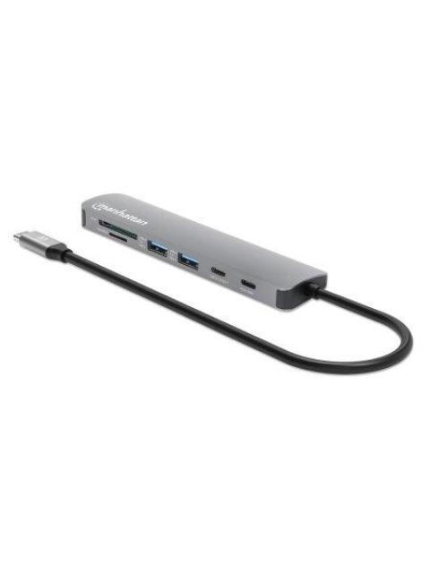 MANHATTAN HUB USB-C - HDMI USB-A 2.0 USB-C 5 GBIT-S - Imagen 2