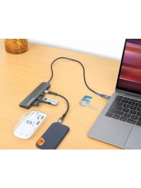 MANHATTAN HUB USB-C - HDMI USB-A 2.0 USB-C 5 GBIT-S - Imagen 3