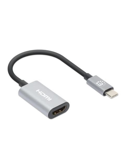 MANHATTAN HUB USB-C MACHO 1X HDMI 5 GBIT-S GRIS - Imagen 2