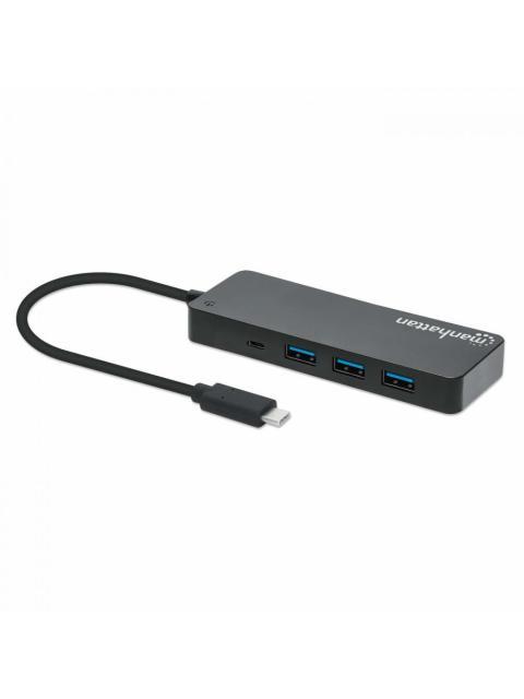 MANHATTAN HUB USB-C MACHO 7X USB-A 3.2 1X USB MICRO-B 5 GBIT-S NEGRO - Imagen 2