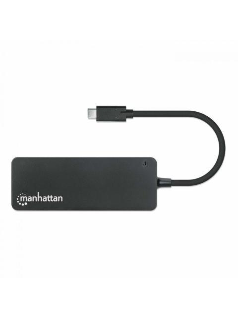 MANHATTAN HUB USB-C MACHO 7X USB-A 3.2 1X USB MICRO-B 5 GBIT-S NEGRO - Imagen 3