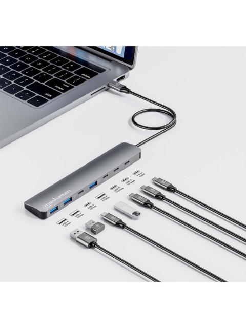 MANHATTAN HUB USB-C - USB-A 3.2 USB-C 10 GBIT-S - Imagen 4