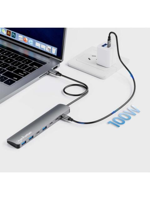 MANHATTAN HUB USB-C - USB-A 3.2 USB-C 10 GBIT-S - Imagen 6