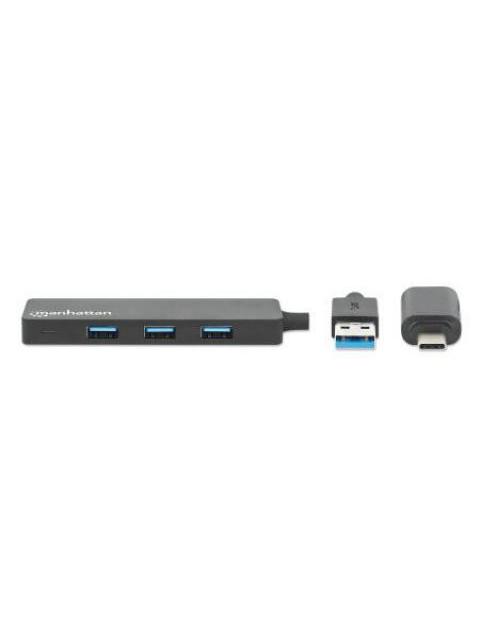 MANHATTAN HUB USB-C-USB-A - USB-A 3.1 5 GBIT-S - Imagen 3